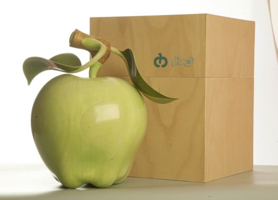 Apple with Leaves in Green image 3
